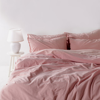 Комплект постільної білизни SoundSleep Stonewash Adriatic pastel pink євро рожевий (92370838) - Інтернет-магазин спільних покупок ToGether