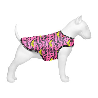 Курточка-накидка для собак WAUDOG Clothes, малюнок "Диво-жінка в рожевому", XS, А 26 см, B 33-41 см, С 18-26 см - Інтернет-магазин спільних покупок ToGether