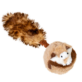 Іграшка для собак Борсук з 2-ма пищалками GiGwi Catch &amp; fetch, штучне хутро, 26 см - Інтернет-магазин спільних покупок ToGether