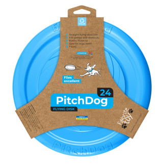 Ігрова тарілка для апортировки PitchDog, діаметр 24 см блакитний - Інтернет-магазин спільних покупок ToGether