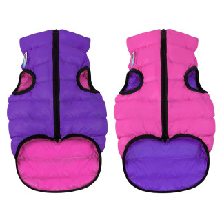 Курточка для собак AiryVest двостороння, розмір S 35, рожево-фіолетова - Інтернет-магазин спільних покупок ToGether