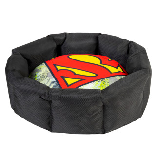 Лежанка для собак WAUDOG Relax, малюнок "Супермен", зі змінною  подушкою, S, Ш 34 см, Дл 45 см, В 17 см - Інтернет-магазин спільних покупок ToGether