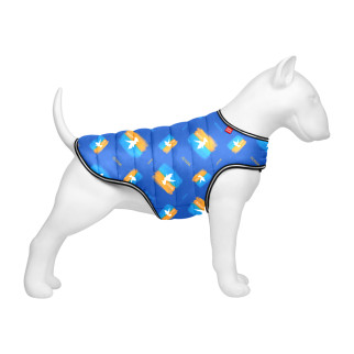 Куртка-накидка для собак WAUDOG Clothes, малюнок "Прапор", L, А 41 см, B 58-70 см, С 42-52 см - Інтернет-магазин спільних покупок ToGether