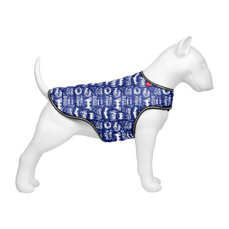 Курточка-накидка для собак WAUDOG Clothes, малюнок "Бетмен біло-блакитний", XL, А 47 см, B 68-80 см, С 42-52 см - Інтернет-магазин спільних покупок ToGether