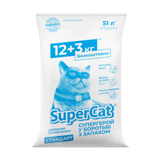 Наповнювач SuperCat стандарт, 12+3кг в економічному пакуванні (синій) - Інтернет-магазин спільних покупок ToGether