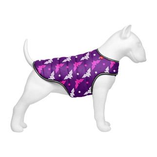 Курточка-накидка для собак WAUDOG Clothes, малюнок "Диво-жінка фіолет", L, А 41 см, B 58-70 см, С 42-52 см - Інтернет-магазин спільних покупок ToGether
