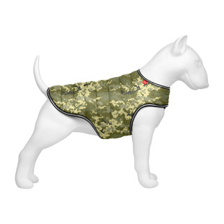 Куртка-накидка для собак WAUDOG Clothes, малюнок "Мілітарі", L, А 41 см, B 58-70 см, С 42-52 см - Інтернет-магазин спільних покупок ToGether
