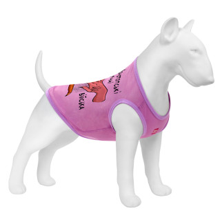 Майка для собак WAUDOG Clothes малюнок "Конотопські магічні війська", сітка, S, B 30-33 см, C 18-21 см рожевий - Інтернет-магазин спільних покупок ToGether