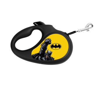Повідець-рулетка для собак WAUDOG R-leash, малюнок "Бетмен Жовтий", L, до 50 кг, 5 м, світловідбиваюча стрічка чорний - Інтернет-магазин спільних покупок ToGether