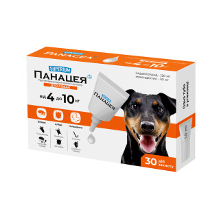 СУПЕРІУМ Панацея, протипаразитарні краплі на холку для собак, 4-10 кг - Інтернет-магазин спільних покупок ToGether
