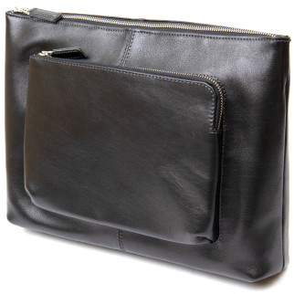 Шкіряна чоловіча сумка для ноутбука GRANDE PELLE 11437 Чорний - Інтернет-магазин спільних покупок ToGether