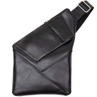 Шкіряна чоловіча сумка через плече GRANDE PELLE 11439 Чорний - Інтернет-магазин спільних покупок ToGether