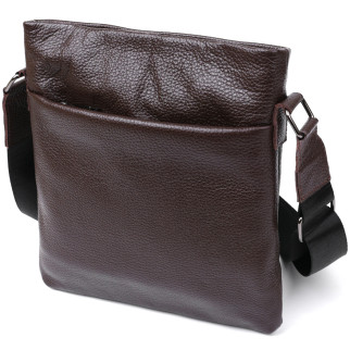 Шкіряна сумка чоловіча через плече SHVIGEL 11601 Коричневий - Інтернет-магазин спільних покупок ToGether