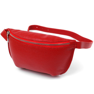 Жіноча шкіряна сумка на пояс Shvigel 16372 Червоний - Інтернет-магазин спільних покупок ToGether