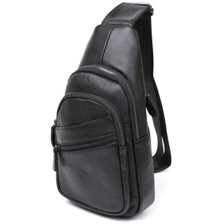 Стильна шкіряна чоловіча сумка через плече Vintage 20672 Чорний - Інтернет-магазин спільних покупок ToGether