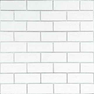 Панель стінова 70*70cm*5mm біла цегла зі сріблом (D) SW-00001502 - Інтернет-магазин спільних покупок ToGether