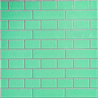 Панель стінова 70*70cm*5mm зелена цегла зі сріблом (D) SW-00001803 - Інтернет-магазин спільних покупок ToGether