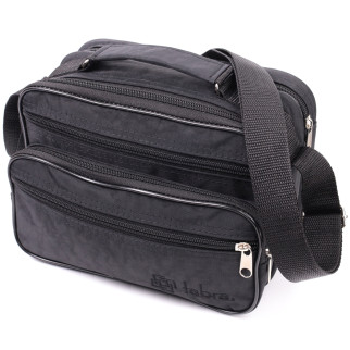 Зручна чоловіча сумка на плече з якісного поліестеру FABRA 22577 Чорний - Інтернет-магазин спільних покупок ToGether