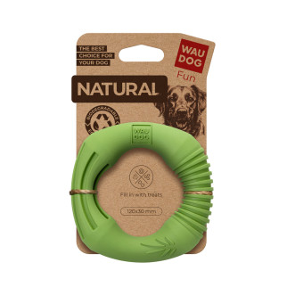Іграшка для собак WAUDOG Fun Natural Кільце, біорозкладна гума, 12 см, зелена - Інтернет-магазин спільних покупок ToGether