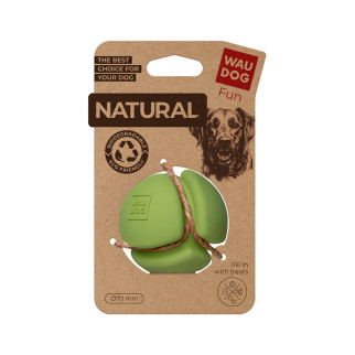 Іграшка для собак WAUDOG Fun Natural М'яч, біорозкладна гума, 7 см, зелена - Інтернет-магазин спільних покупок ToGether