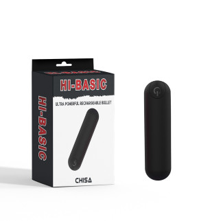 Віброкуля, що перезаряджається з акумулятором Chisa Ultra Powerful Rechargeable Bullet, чорний - Інтернет-магазин спільних покупок ToGether