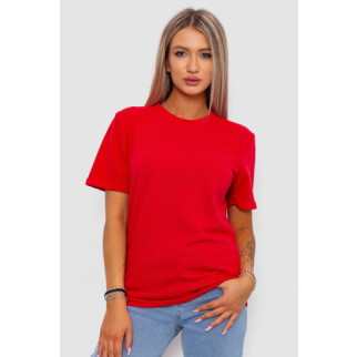 Футболка жіноча однотонна базова, колір червоний, 238R57809 - Інтернет-магазин спільних покупок ToGether