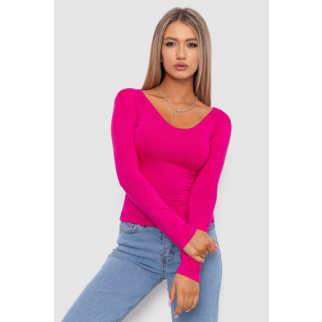 Тонкий жіночий лонгслів, колір рожевий, 186R128 - Інтернет-магазин спільних покупок ToGether