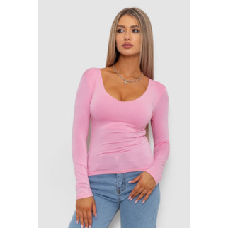 Тонкий жіночий лонгслів, колір світло-рожевий, 186R128 - Інтернет-магазин спільних покупок ToGether