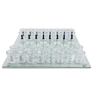 Алко П'яні шахи з чарками та скляною дошкою 24х24 см. Алкогольні шахи чарки, настільна гра KH-810 32 чарки - Інтернет-магазин спільних покупок ToGether