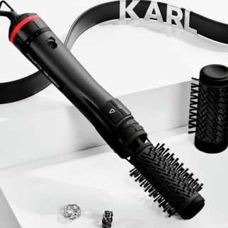 Фен-щітка Rowenta Karl Lagerfeld Activ Keratin Shine CF952LF0 1000 Вт чорний - Інтернет-магазин спільних покупок ToGether