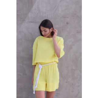 Жіночий комплект з мусліну Reload - Summer, жовтий  - Інтернет-магазин спільних покупок ToGether