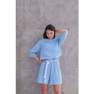 Жіночий комплект з мусліну Reload - Summer, блакитний  - Інтернет-магазин спільних покупок ToGether