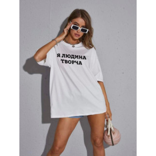 Белая женская футболка.61-068 - Інтернет-магазин спільних покупок ToGether
