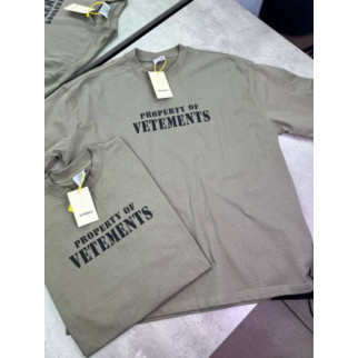 Футболка хаки Vetements Property f652 - Інтернет-магазин спільних покупок ToGether