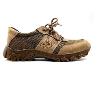 Тактичні літні шкіряні кросівки вставки 3D сітка (койот) - Інтернет-магазин спільних покупок ToGether