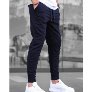Чоловічі спортивні штани трикотажні літні Step, сині  - Інтернет-магазин спільних покупок ToGether