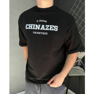 Футболка оверсайз чорна Chinazes RD401 - Інтернет-магазин спільних покупок ToGether