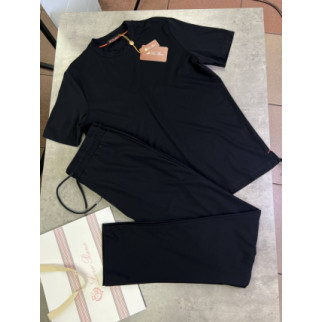 Комлект Loro Piana черного цвета с коротким рукавом sp108 - Інтернет-магазин спільних покупок ToGether