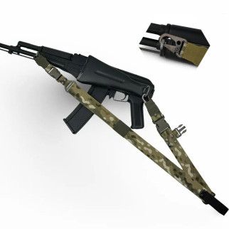Ремінь збройовий одно-двоточковий кріплення карабінами H&K мультикам  - Інтернет-магазин спільних покупок ToGether