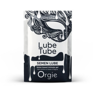 САШЕТ/Лубрикант на водній основі з текстурою сперми SEMEN LUBE intimate gel, 2 мл Orgie  - Інтернет-магазин спільних покупок ToGether