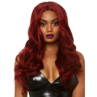 Жіноча довга хвиляста перука винно-червоного кольору Leg Avenue, 68.5 см - Інтернет-магазин спільних покупок ToGether