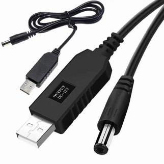 Кабель для WI-FI роутера з перетворювачем напруги з 5V - 12V (5.5mm * 2.1mm) USB - DC - Інтернет-магазин спільних покупок ToGether