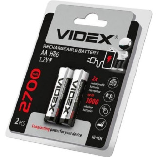 Батарейка Videx акумуляторна HR6 АА, 2700mAh, пальчикова (2шт) блістер (ціна за 1шт) - Інтернет-магазин спільних покупок ToGether