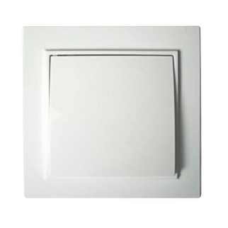 Вимикач врізний квадратний одинарний білий кераміка,10А RIGHT HAUSEM KIRA - Інтернет-магазин спільних покупок ToGether