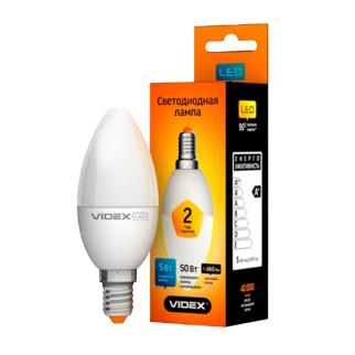 Лампа LED С37е 7W (50Вт) E14 4100K свічка Videx (м.2 роки) - Інтернет-магазин спільних покупок ToGether