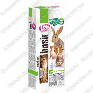 Ласощі для гризунів і кроликів Lolopets Колосок з йогуртом і кульбабою 90г - Інтернет-магазин спільних покупок ToGether