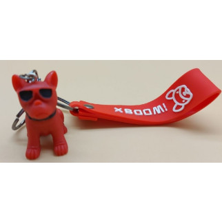 Брелок Бульдог в окулярах силіконова ручка Червоний - Інтернет-магазин спільних покупок ToGether