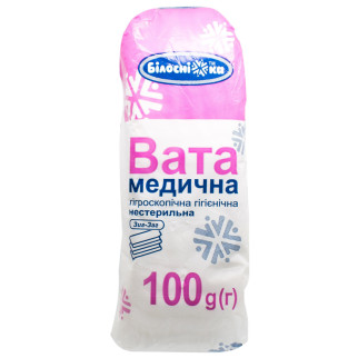 Вата мед.нестерил.100г зіг-ЗАГ 1 шт - Інтернет-магазин спільних покупок ToGether