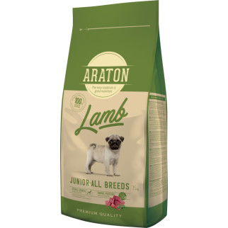 Корм ARATON LAMB Junior All Breeds сухий для молодих собак з ягням і рисом 15 кг - Інтернет-магазин спільних покупок ToGether