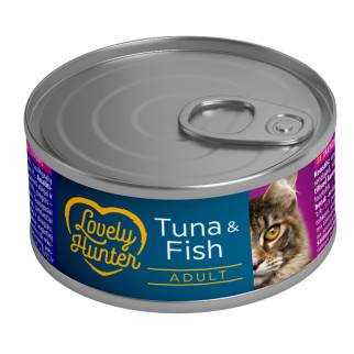 Корм Lovely Hunter Adult cats with Tuna and Fish вологий з тунцем та рибою для дорослих котів 85 гр - Інтернет-магазин спільних покупок ToGether